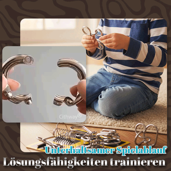 Cithway® 3D-Metall-Herausforderungs-Puzzle-Spielzeug