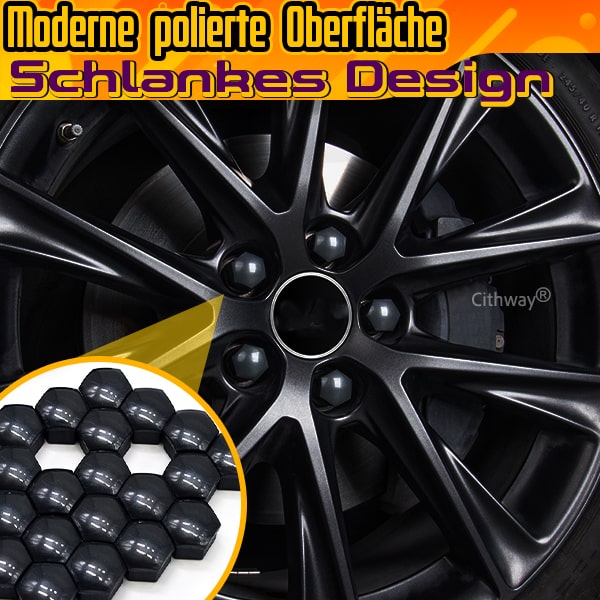 Cithway® Farbenfrohe Radmutterkappen (20 Stück)