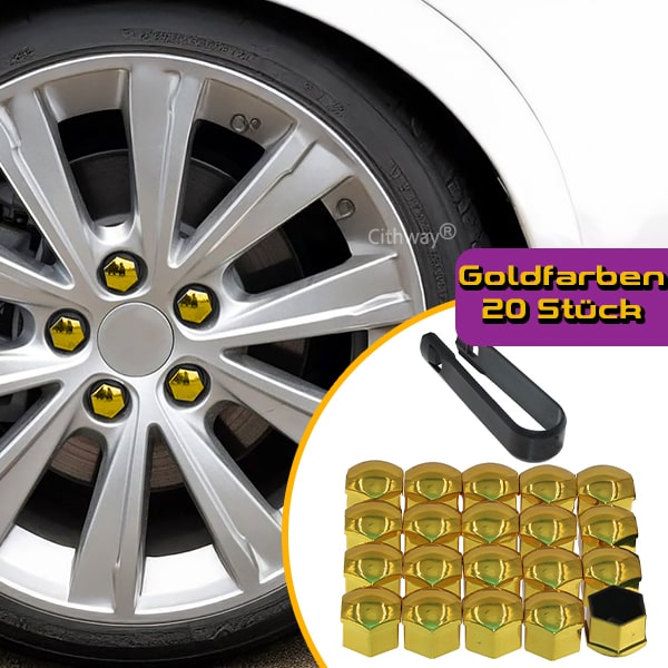 Cithway® Farbenfrohe Radmutterkappen (20 Stück)