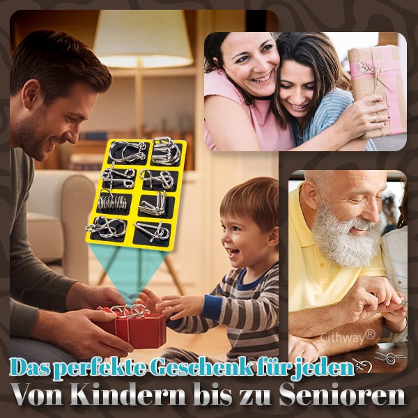 Cithway® 3D-Metall-Herausforderungs-Puzzle-Spielzeug