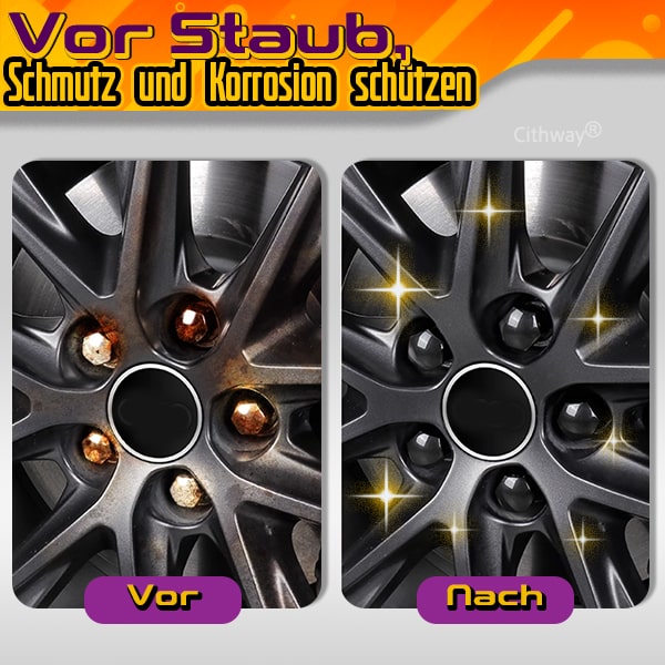 Cithway® Farbenfrohe Radmutterkappen (20 Stück)