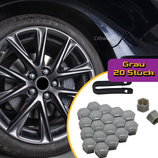 Cithway® Farbenfrohe Radmutterkappen (20 Stück)