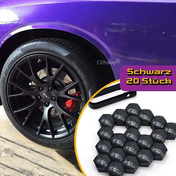Cithway® Farbenfrohe Radmutterkappen (20 Stück)