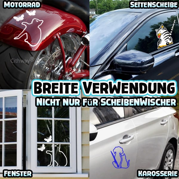 Cithway® Witziger Auto-Scheibenwischer-Aufkleber