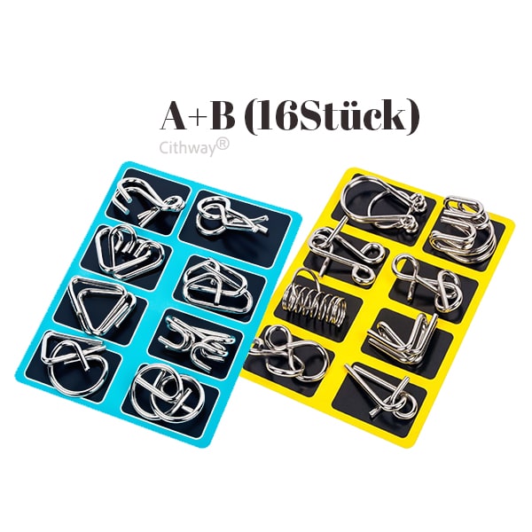 Cithway® 3D-Metall-Herausforderungs-Puzzle-Spielzeug